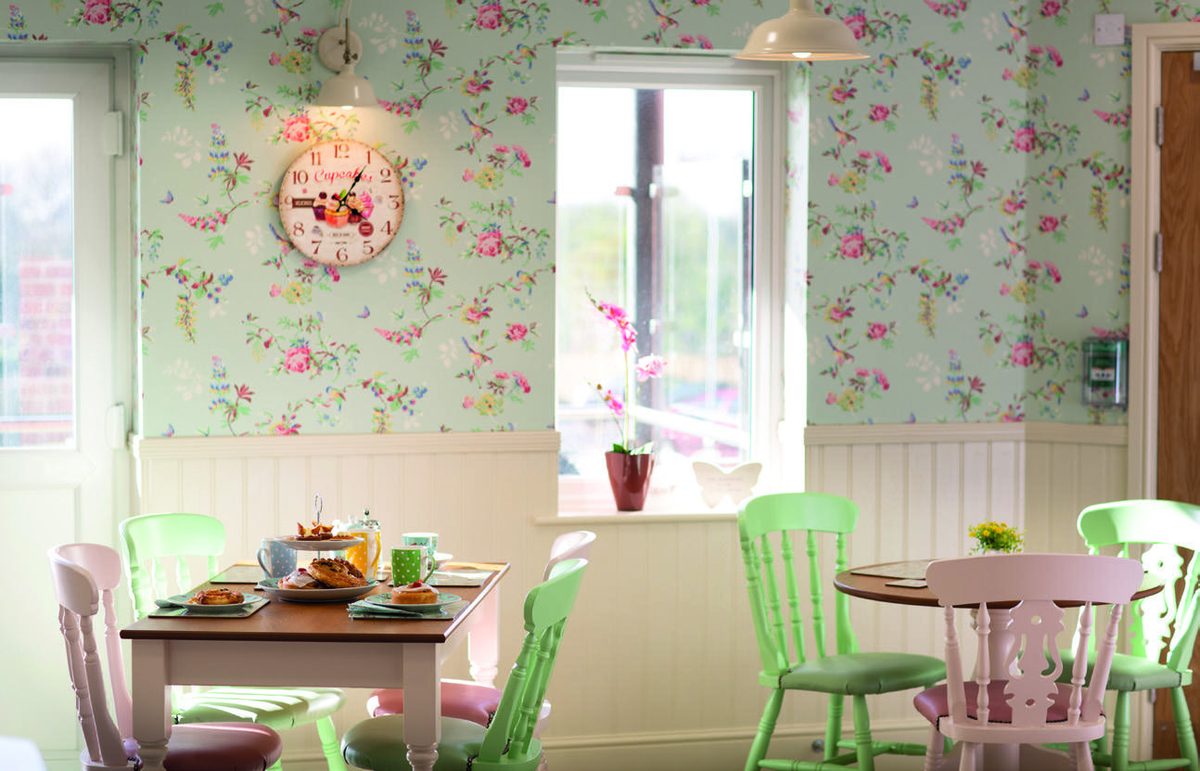 The tea room at Cloverleaf